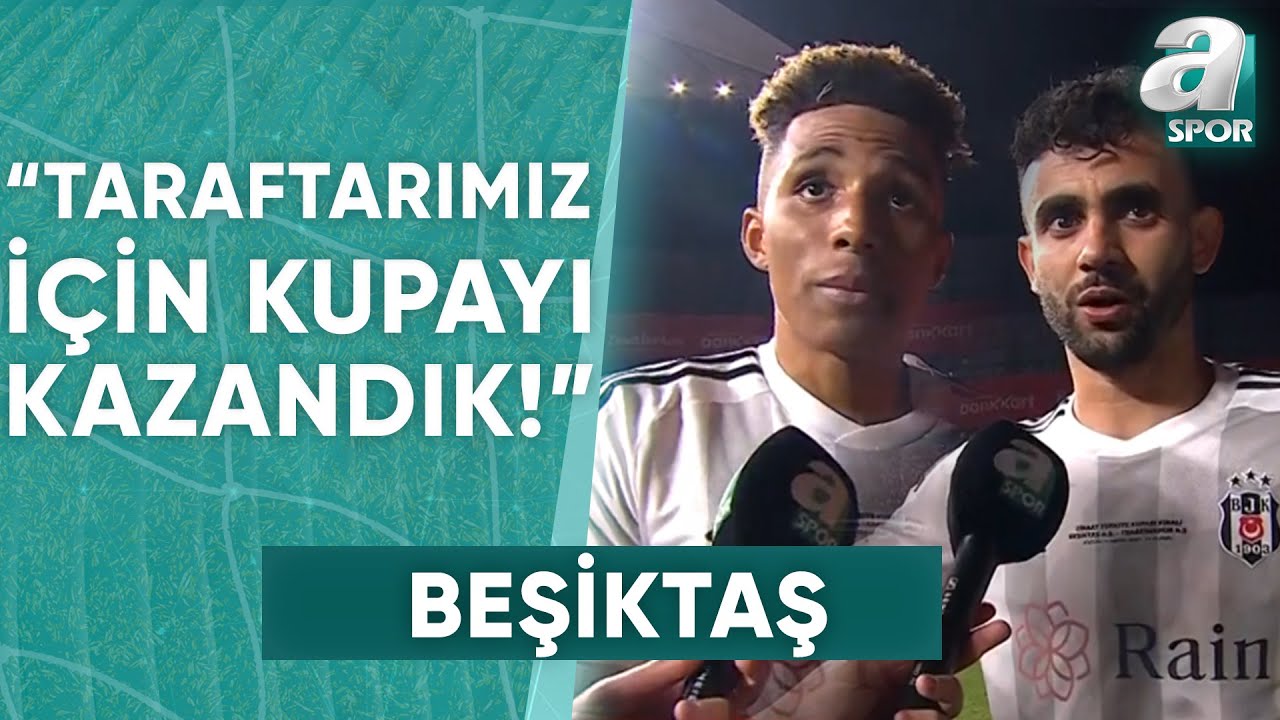 Beşiktaş 3-2 Trabzonspor Gedson Fernandes ve Ghezzal Maç Sonu Röportajı / A Spor / 23.05.2024