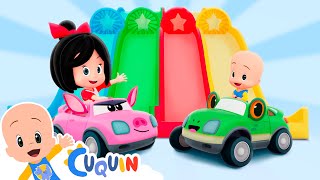 Toboggans and animal cars - Cleo and Cuquin Episodes & Nursery Rhymes