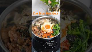 Làm cơm trộn Hàn Quốc tại nhà, ngon chuẩn vị 🎈#cooking #comtronhanquoc #nauan #viral