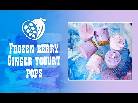 Frozen Berry & Ginger Yogurt Pops Recipe - Chocolak