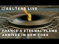 LIVE: Frances Eternal Flame arrives in New York for D-Day remembrance