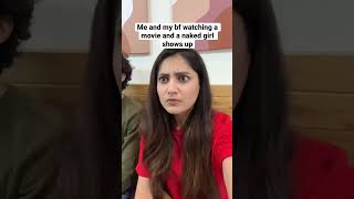 Me and my BF watching a movie A naked Girk shows Up – Yash & Nilam | Shorts Video