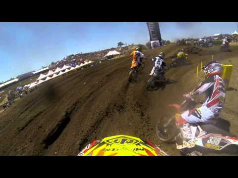 GoPro HD: Jessy Nelson Lap 1 Moto 2 - Hangtown MX Lucas Oil Pro Motocross Championship 2013 