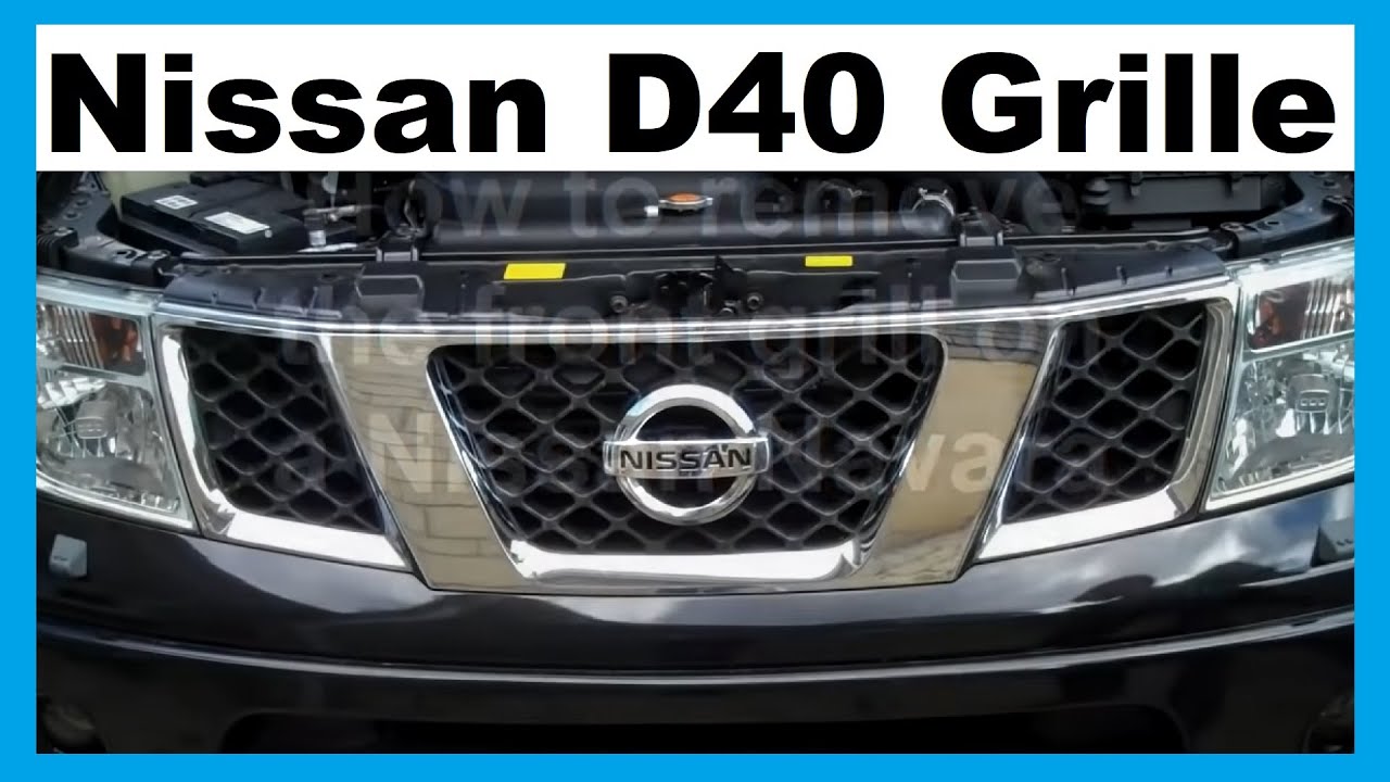 How to remove nissan navara grill #4