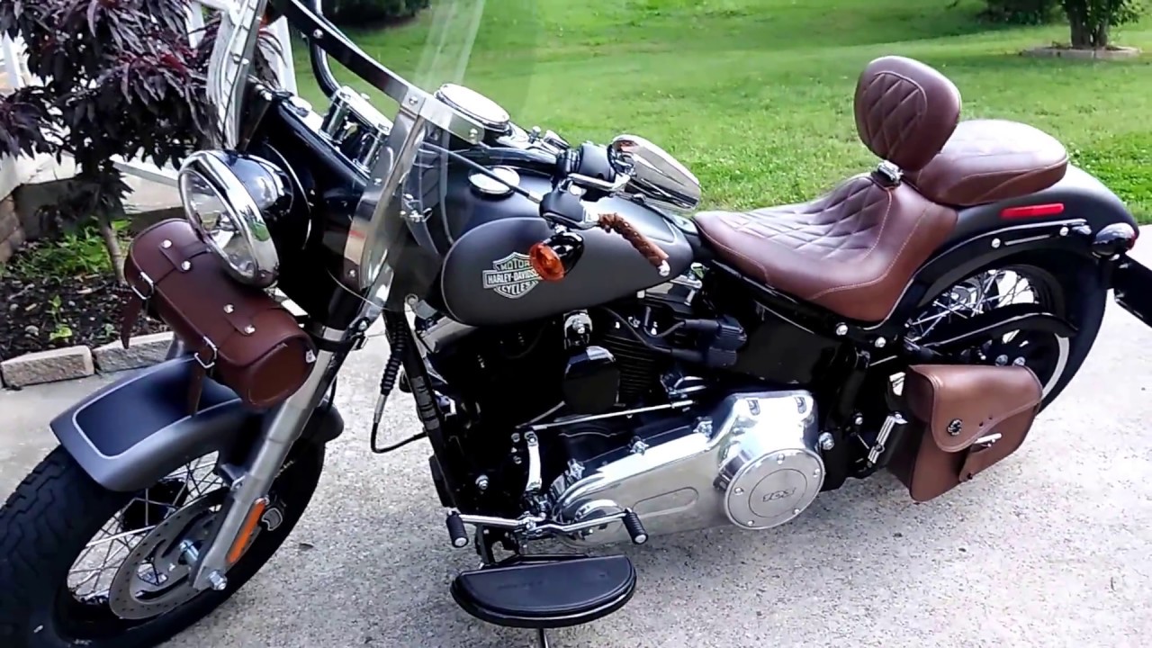swing arm bag softail slim