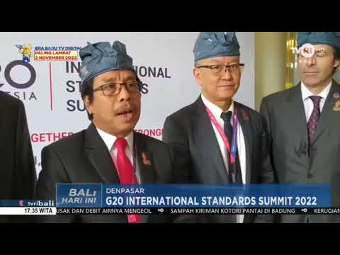 https://youtu.be/EVrBGbEK3rwBerita G20 International Standards Summit 2022 - TVRI Bali