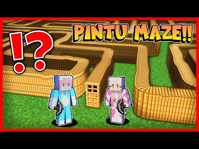 ATUN & MOMON MENEMUKAN PINTU PANJANG BERBENTUK MAZE YANG ANEH !! Feat @sapipurba Minecraft
