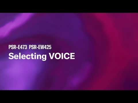 Vidéo Yamaha Portable Keyboard PSR-E473/PSR-EW425 | tutorial video 01. Seletcting VOICE