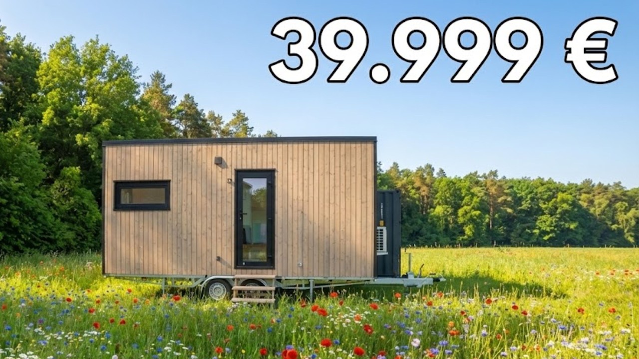 39.999 € autarkes Minihaus Mobi Wood Tinyhouse mit behördl. Zulassung zum Fahren und zur Wohnnutzung