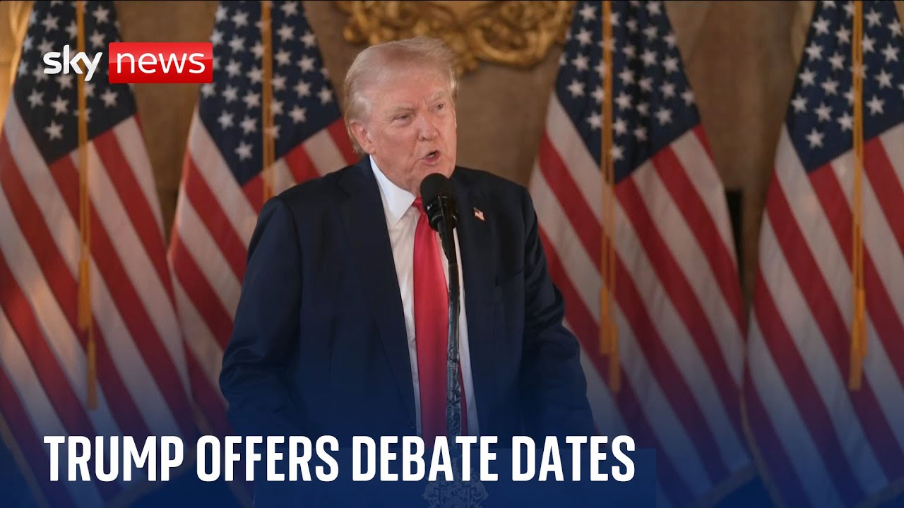 Former US president Donald Trump proposes debate dates with Kamala Harris