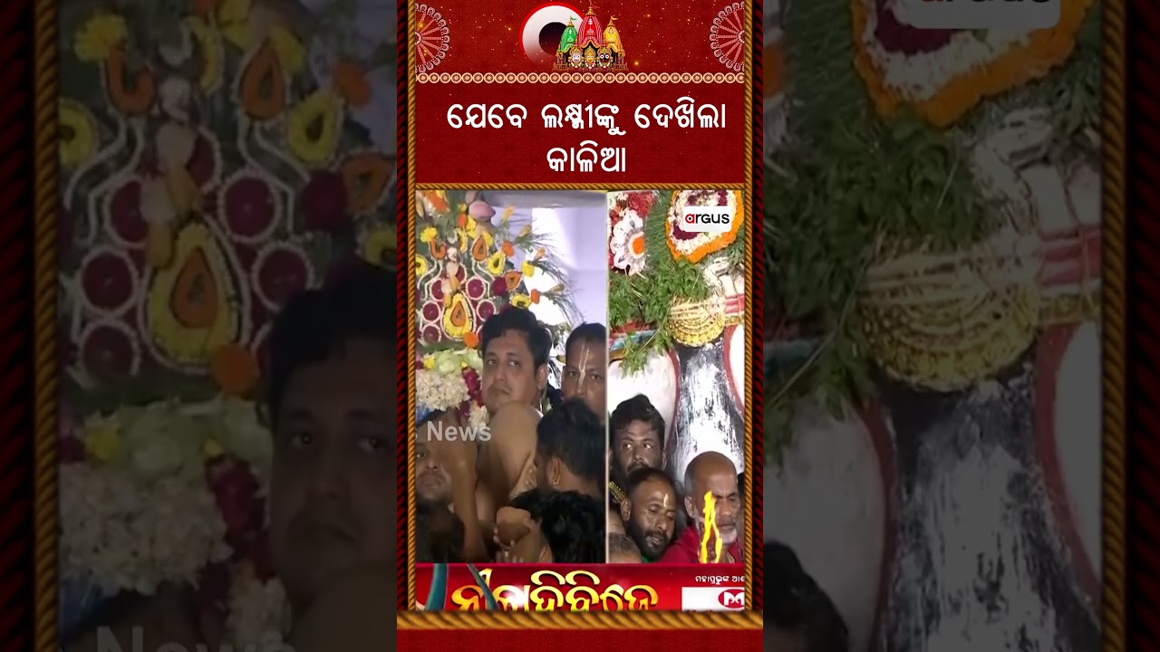 ଯେବେ ଲକ୍ଷ୍ମୀଙ୍କୁ ଦେଖିଲା କାଳିଆ | Niladri Bije | Lord Jagannath | Rath Yatra | Puri | Argus News