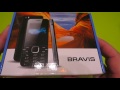 Распаковка Мобильный телефон Bravis Midi Black Unboxing Mobile Phone Бравис Миди