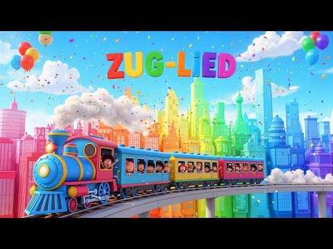 „Der Zug auf den Schienen 🚂 | Lustiges Kinderlied | 3D Animation“