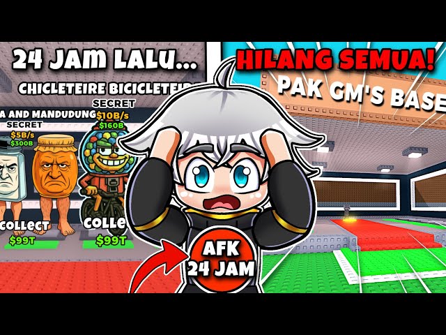 EXPERIMEN GILA! Pura-pura AFK 24 Jam di Steal a Brainrot, Ini yang Terjadi