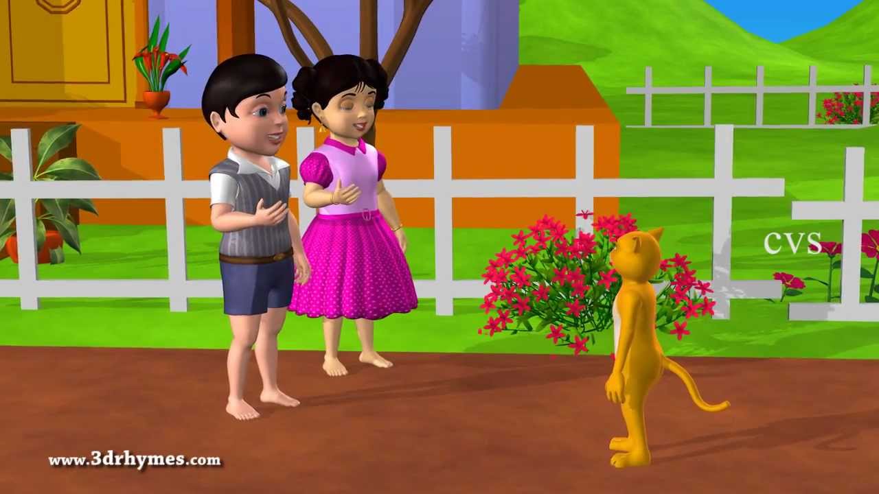 Pussy Cat Pussy Cat 3D Animation English Nursery Rhyme For Children
