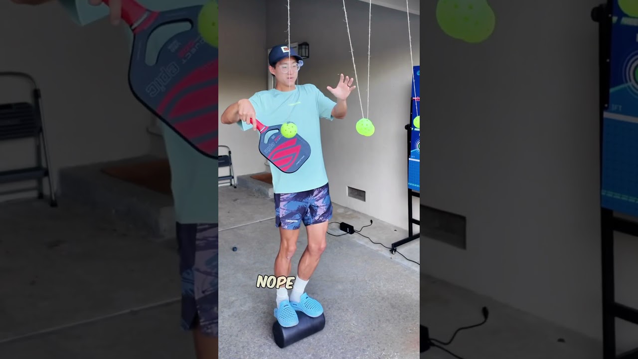 trying the viral pickleball challenge