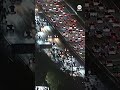 Aerial view of Southern California traffic ahead of Thanksgiving
