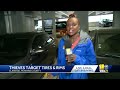 Thieves steal cars tires in Elkridge ... again  - 02:02 min - News - Video