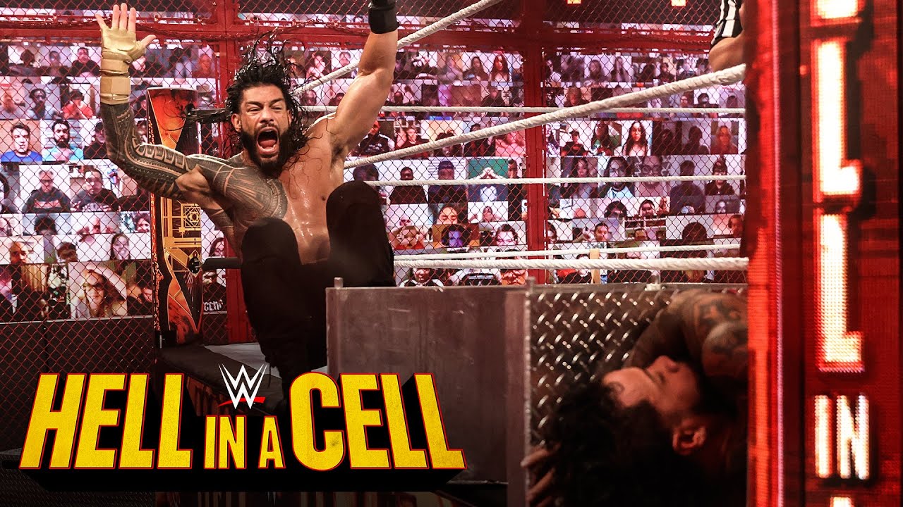 Video Wwe Hell In A Cell Jey Uso Vs Roman Reigns Universal Title Match I Quit Hell In A