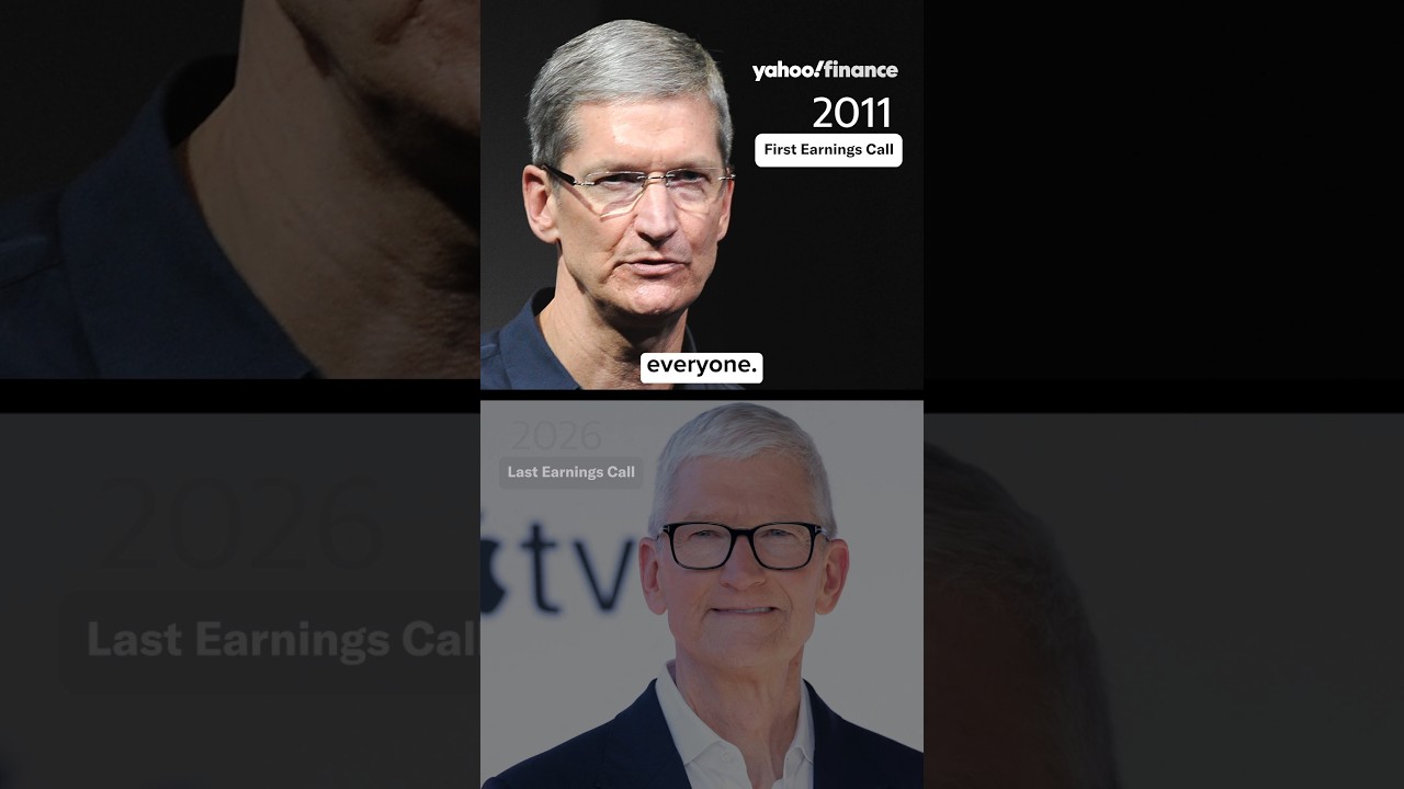 Tim Cook's first and last earnings calls as Apple CEO