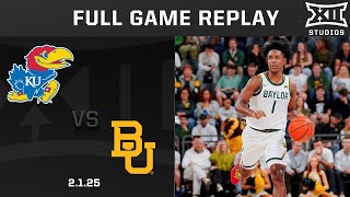 Kansas vs. Baylor (2.1.25) Full Game Replay | 2024-25 Big 12 Men's Basketball