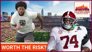 REPORT: The Cleveland Browns are VERY INTERESTED in Alabama OT Kadyn Proctor at #6