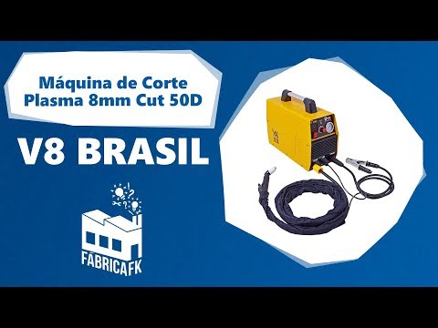 Máquina de Corte Plasma 8 mm CUT 50D V8 Brasil - 220V - Vídeo explicativo