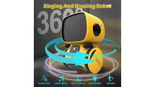 Pratinjau video produk KAEKID Mainan Anak AT Robot Pintar Voice Control Talking Dancing - YZ001