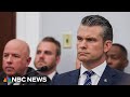 LIVE: Defense Secy. Hegseth testifies at Senate hearing | NBC News