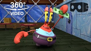 SpongeBob SquarePants! 360° Mr Krabs' Millionth dollar| Inside the Krusty Krab!