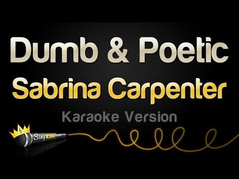 Sabrina Carpenter - Dumb & Poetic (Karaoke Version)