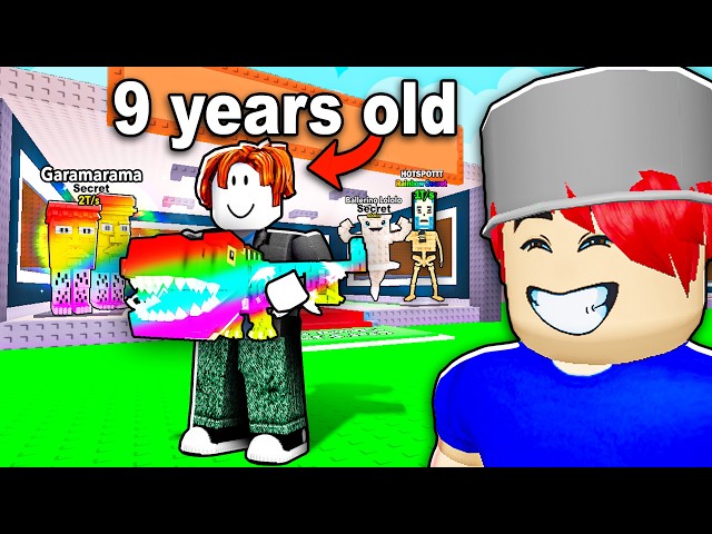 Upgrading a 9 Year Old's Steal a Brainrot Account