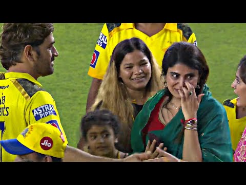 Heartwarming Moment: MS Dhoni Comforts Tearful Rivaba as CSK Triumphs