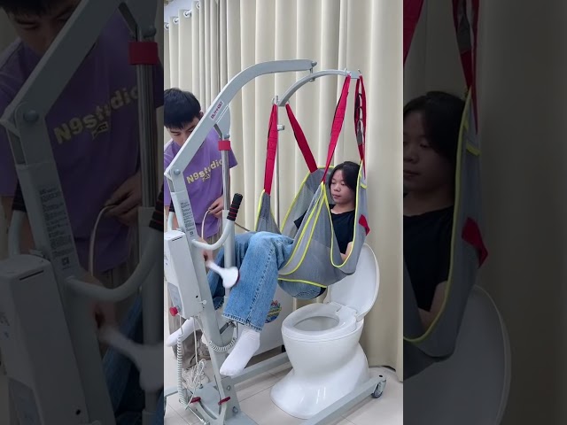 Product Link in Bio ( # 2461  ) ▶️Electric Patient Mobility Adjustable Full Body Lift Machine