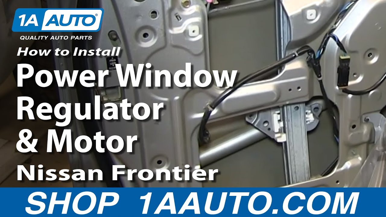 Installation of window motor for 2001 nissan frontier #1