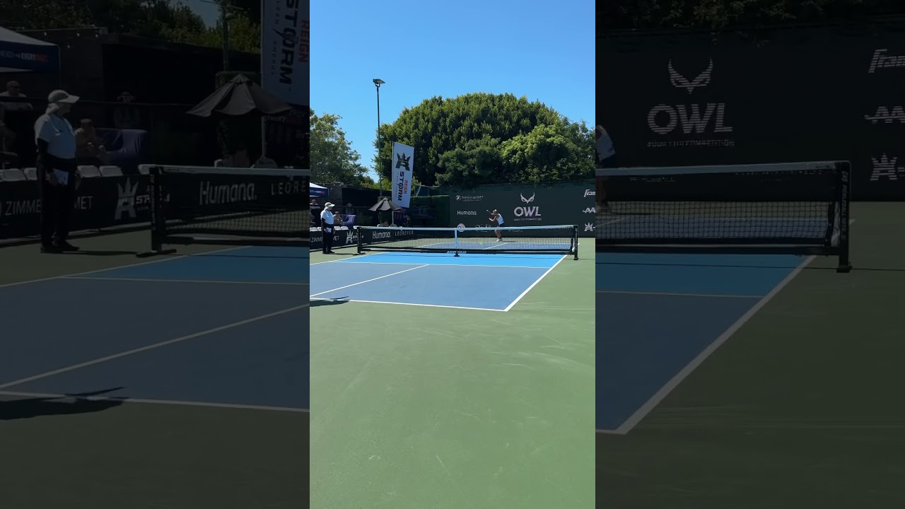 Now that’s how you hit a crazy angle to win the point 😮‍💨 #pickleball #shorts