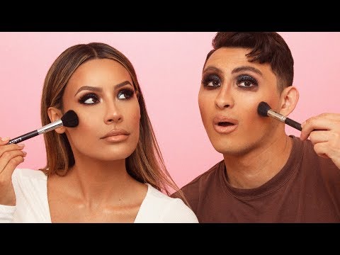 BROTHER FOLLOWS MY MAKEUP ROUTINE | DESI PERKINS