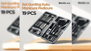 Pratinjau video produk Biutte.co Nail Art Set Gunting Kuku Manicure Pedicure 19 PCS - i7000D