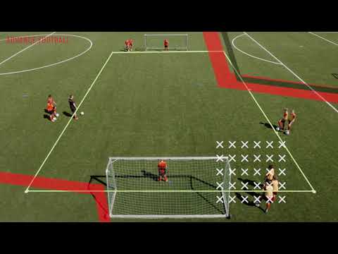 Umschalten trainieren | Übung | Spielform für das Fußballtraining (Einlaufen) | D-Jugend