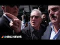 You are gangsters!: Robert De Niro clashes with Trump supporters in New York