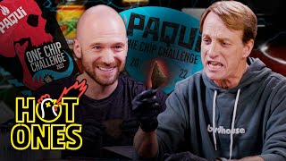 Tony Hawk and Sean Evans Take on the Paqui One Chip Challenge | Hot Ones