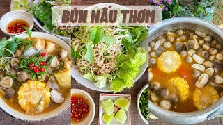 Bún nấu thơm và nấm rơm chay | Video ngắn