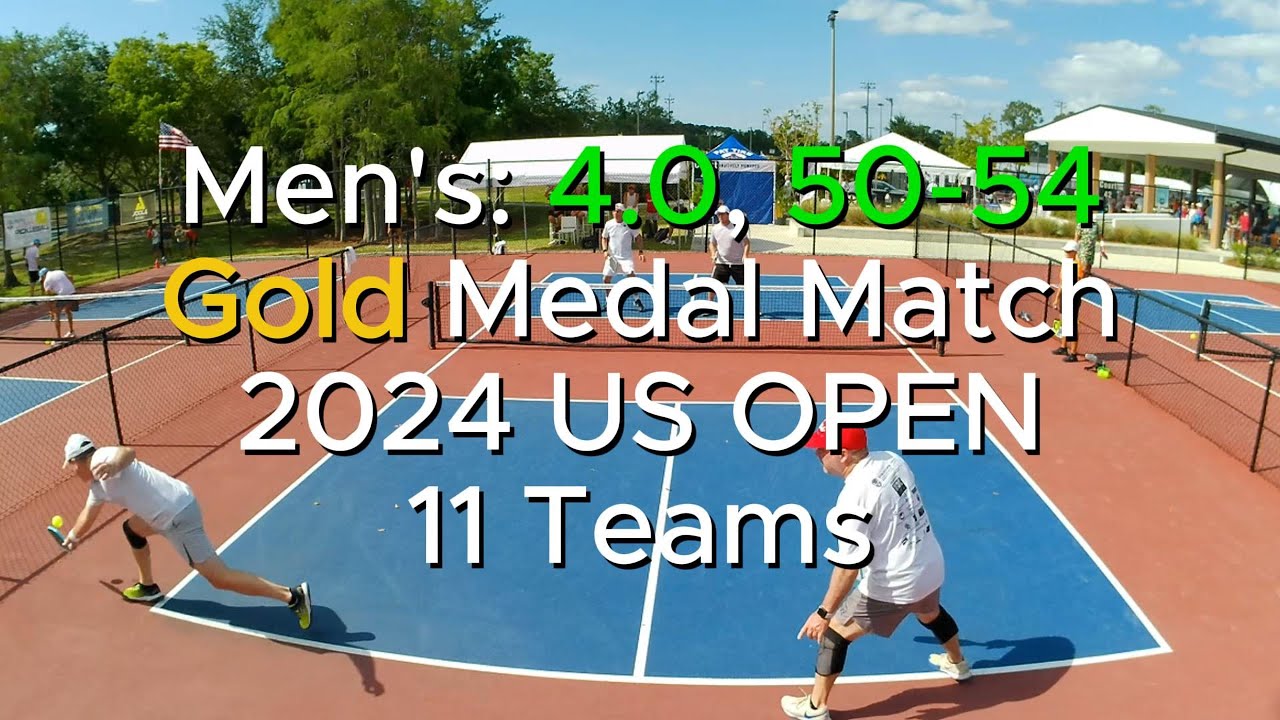 MEN'S: 4.0, 50-54 Gold Medal Pickleball Match - US OPEN 2024