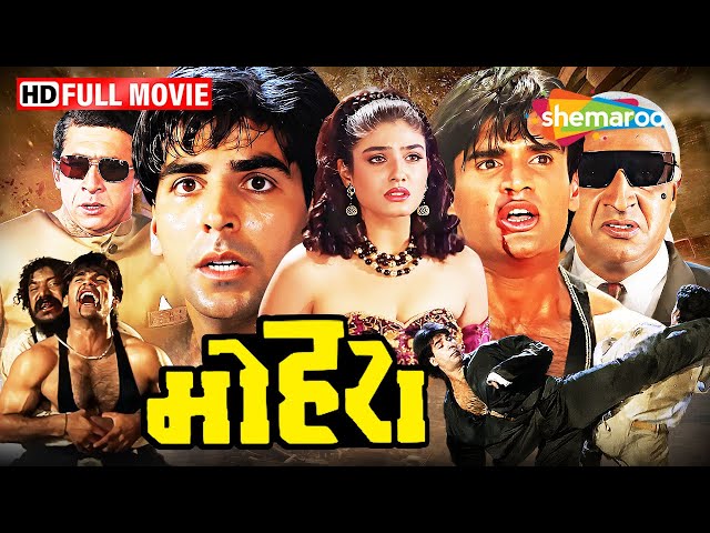 BEST 90's Bollywood Action - Mohra Full Movie 4K Video - Akshay, Suniel, Paresh, Raveena, Nasaruddin