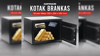 Pratinjau video produk TaffGUARD Kotak Brankas Hotel Mini Password Safe Deposit Box Besar - EB20/EB25