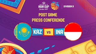 Кубок Азии среди женских команд 2021 - Групповой этап: Послематчевая пресс-конференция - Казахстан vs Индонезия