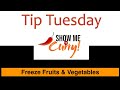 Freeze Vegetables and Fruits like a Pro! | Tip Tuesday | Show Me The Curry