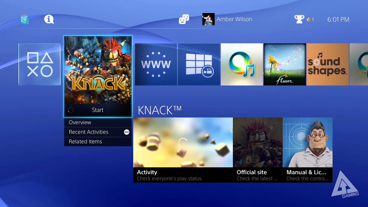 PS4 UI Walkthrough - Menus, Friends, Profile (Playstation 4 User ...