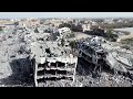 Drone shows destruction in Gaza