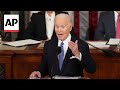 Biden jokes about his age during State of the Union address